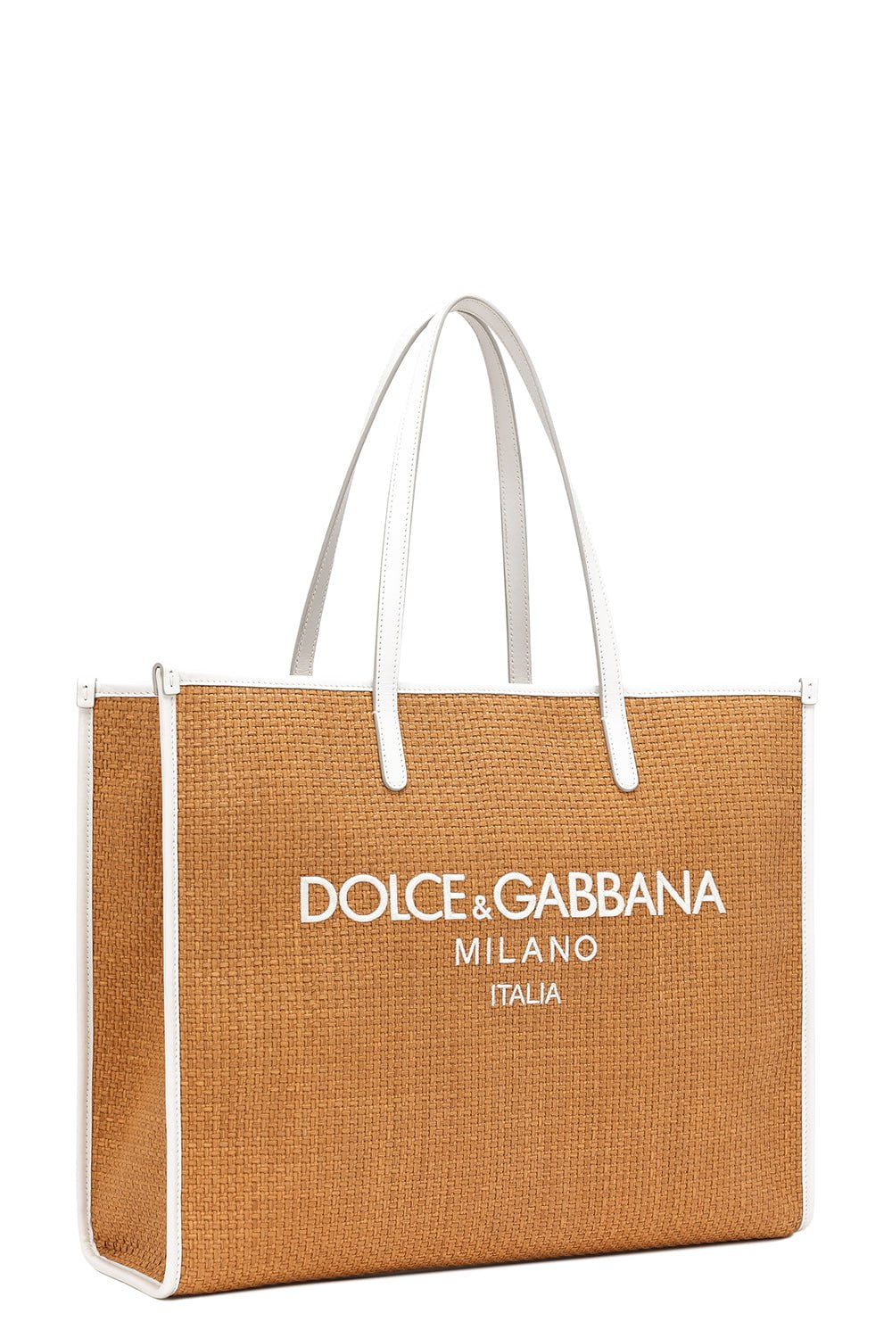 DOLCE & GABBANA-Large Shopper-MIELE/LATTE