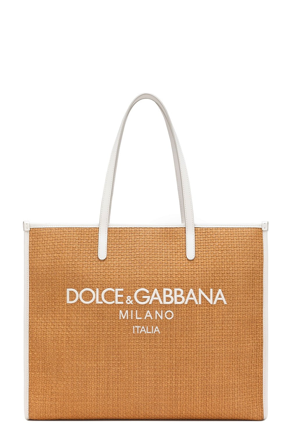DOLCE & GABBANA-Large Shopper-MIELE/LATTE