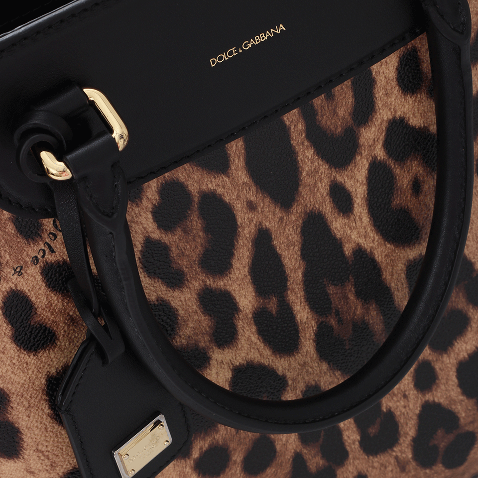 DOLCE & GABBANA-Shopper Tote-NAT/BLK