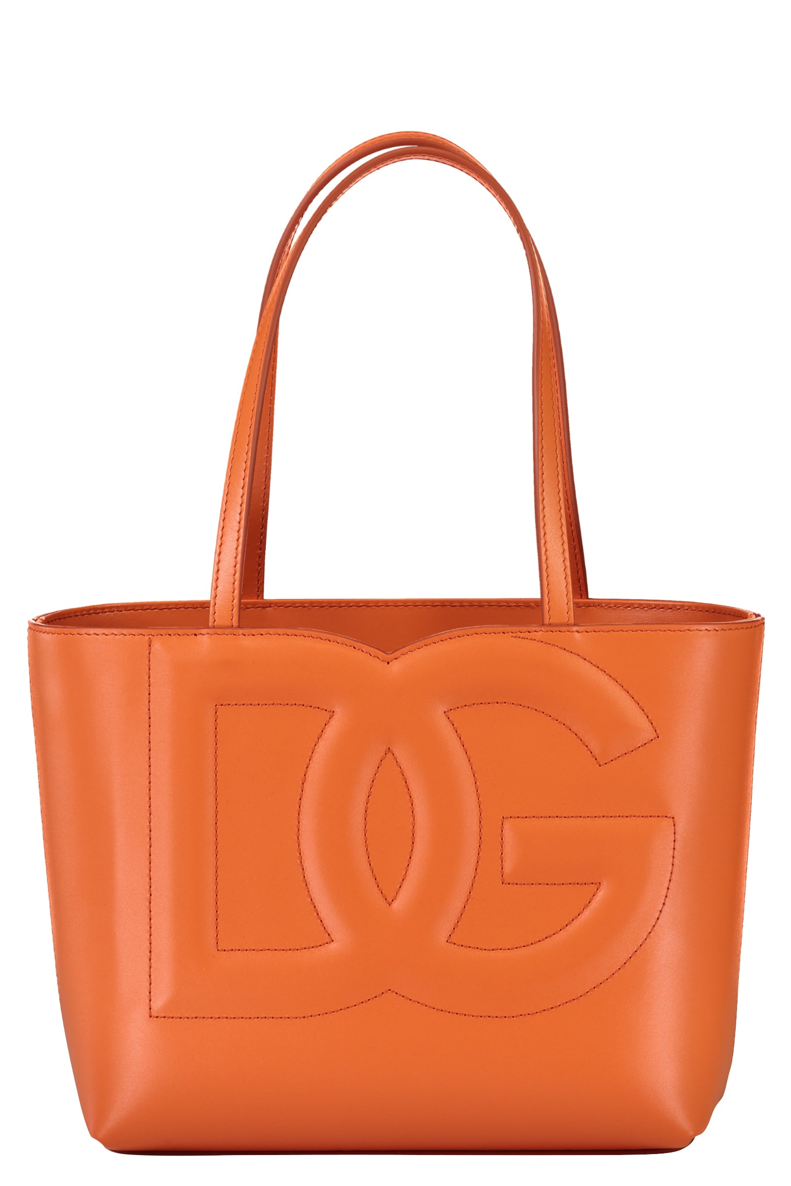 DOLCE & GABBANA-Small Logo Shopper - Orange-ORANGE