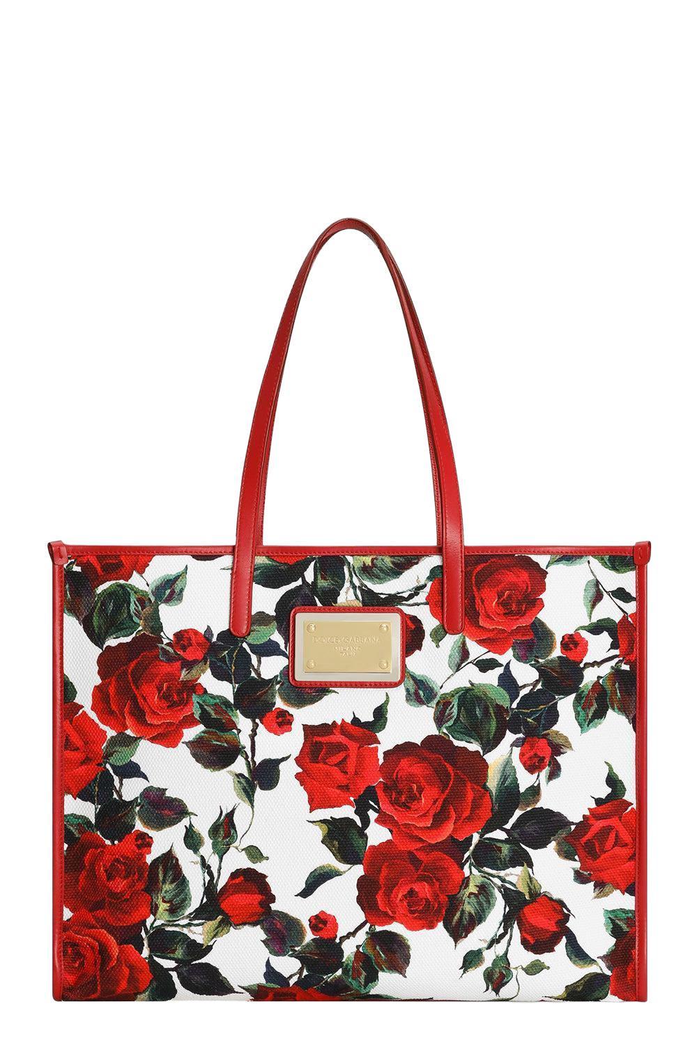 Large Shopper - Rosa Rose-ROSA ROS-O/S-HANDBAGTOTES-DOLCE & GABBANA