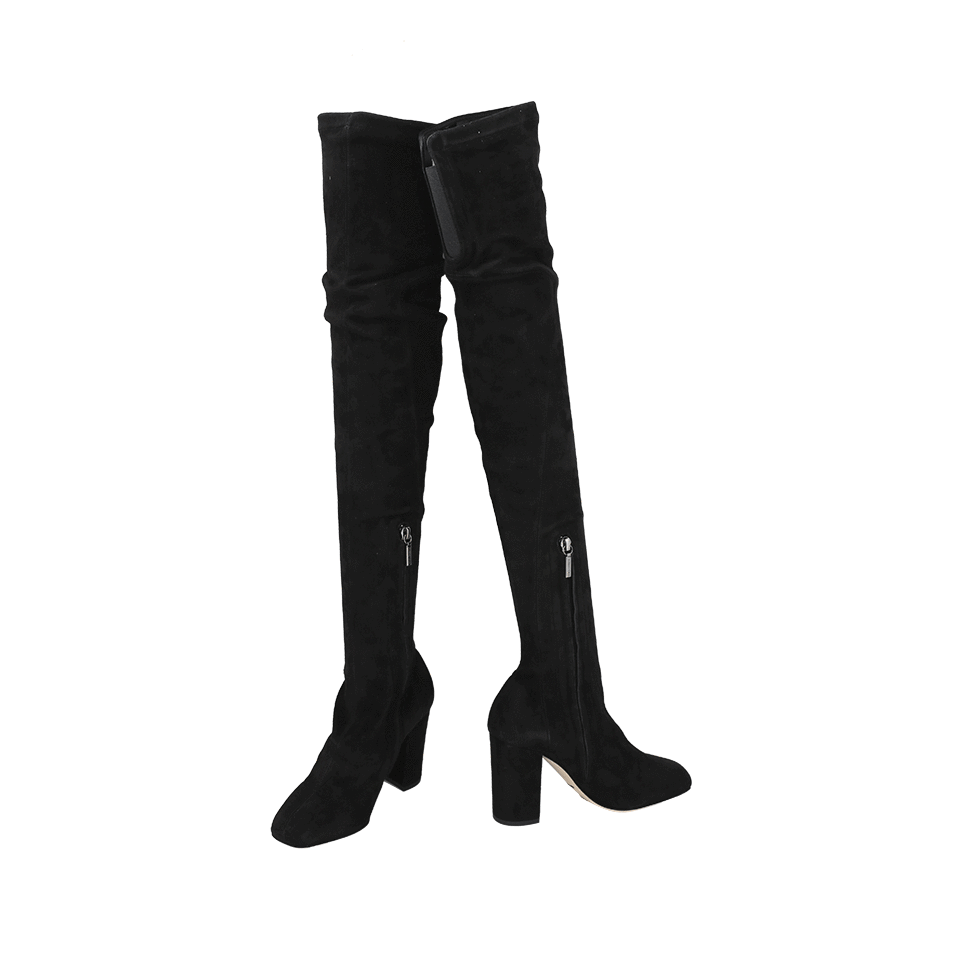 DOLCE & GABBANA-Over The Knee Suede Boot-