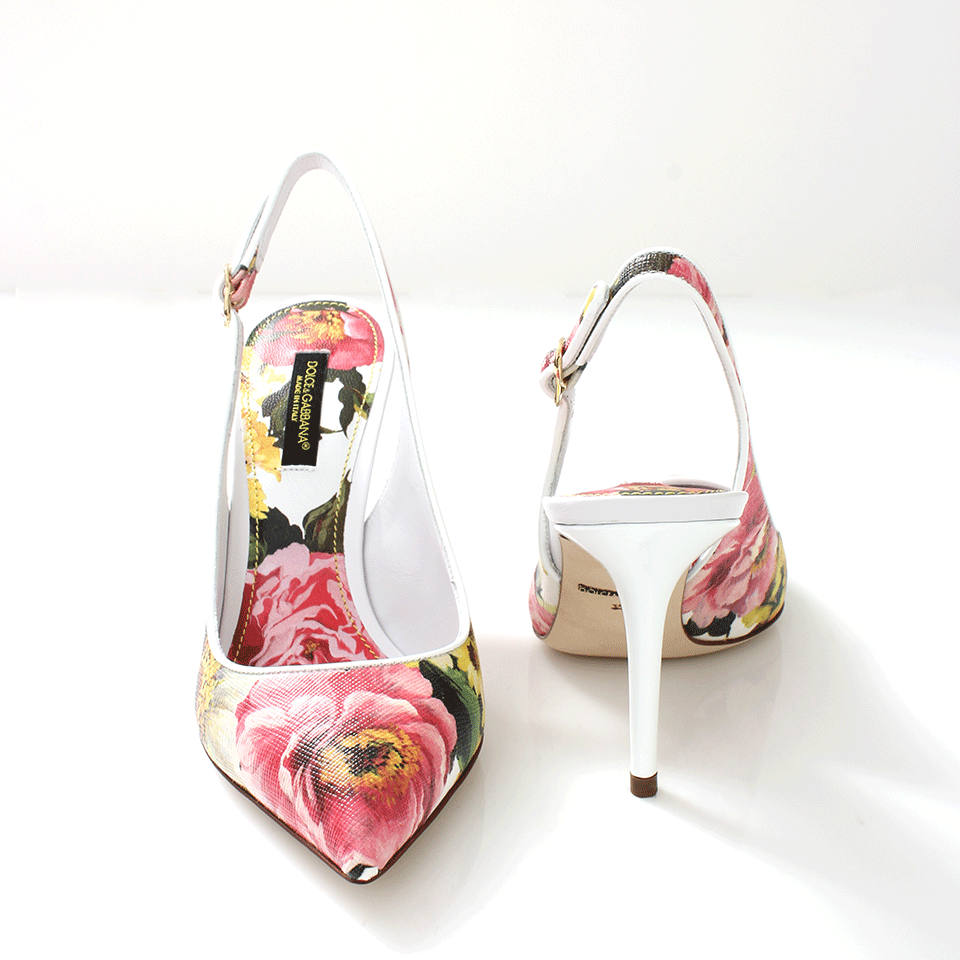 DOLCE & GABBANA-Floral Slingback-