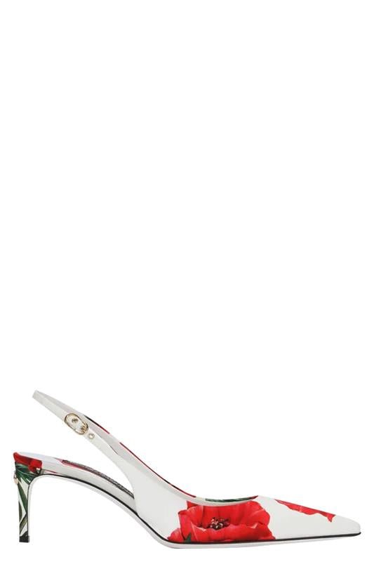 DOLCE & GABBANA-Papveri Slingback-