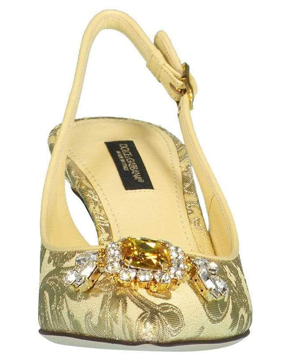DOLCE & GABBANA-Power Pastel Jewel Toe Slingback-