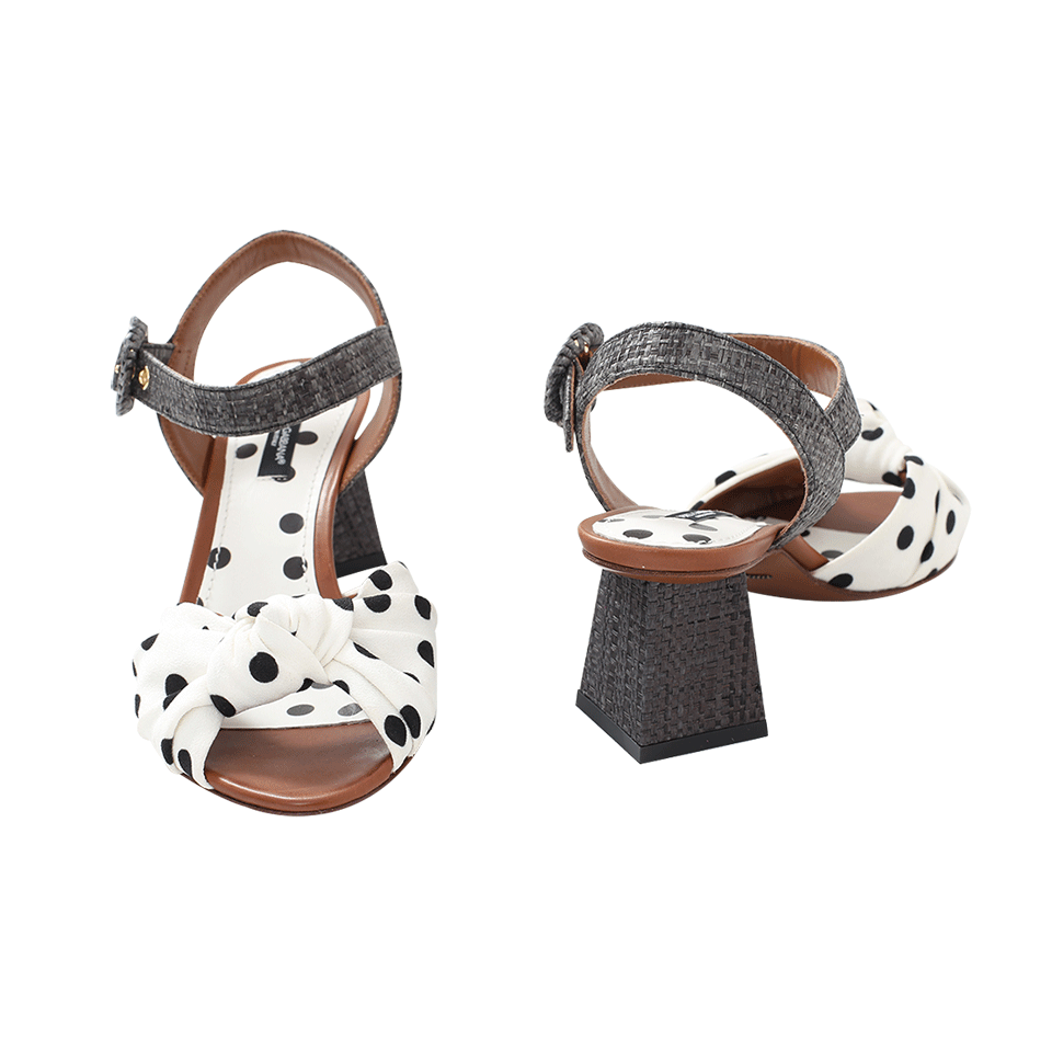 DOLCE & GABBANA-Polka Dot Sandal-
