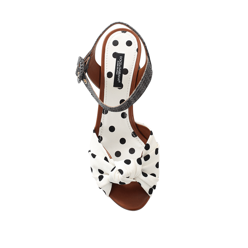 DOLCE & GABBANA-Polka Dot Sandal-