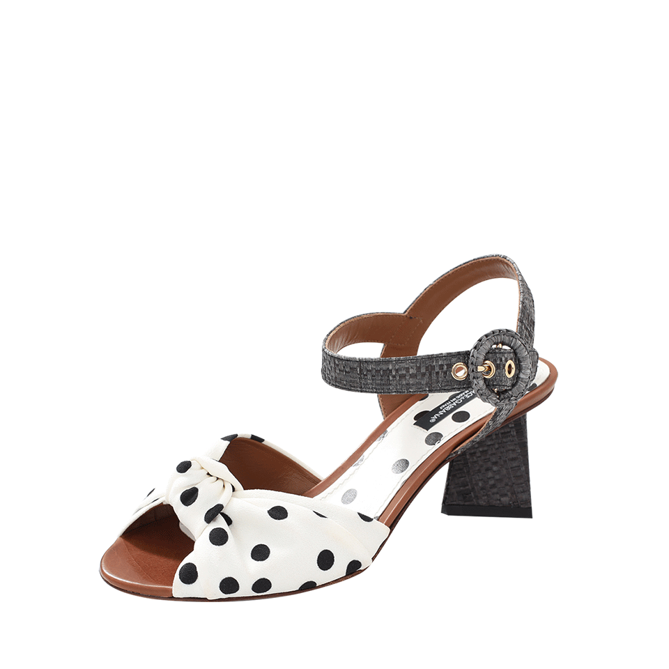 DOLCE & GABBANA-Polka Dot Sandal-