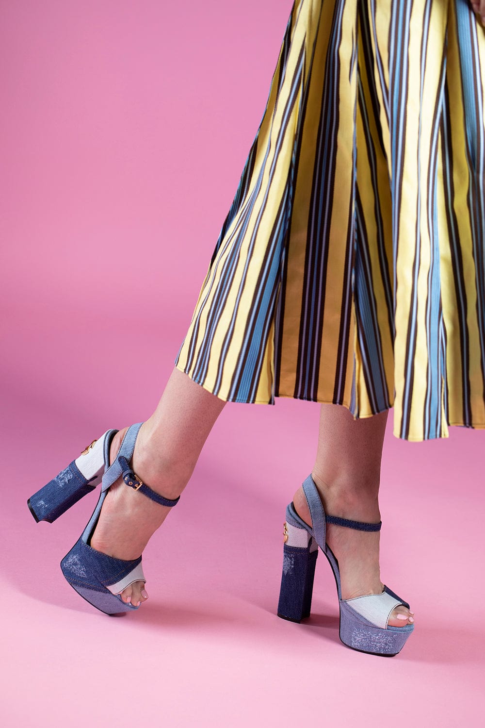 DOLCE & GABBANA-Keira Sandals - Denim-