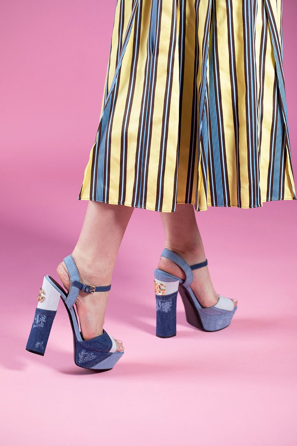 DOLCE & GABBANA-Keira Sandals - Denim-