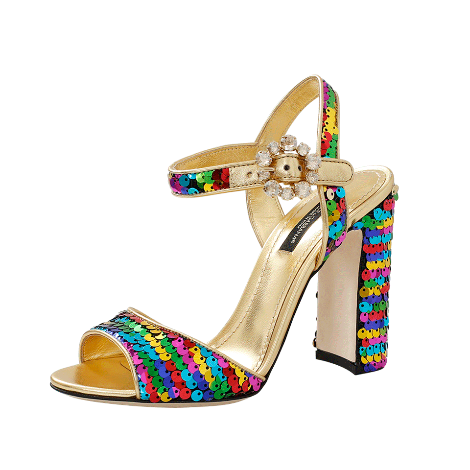 DOLCE & GABBANA-Sequin Sandal-