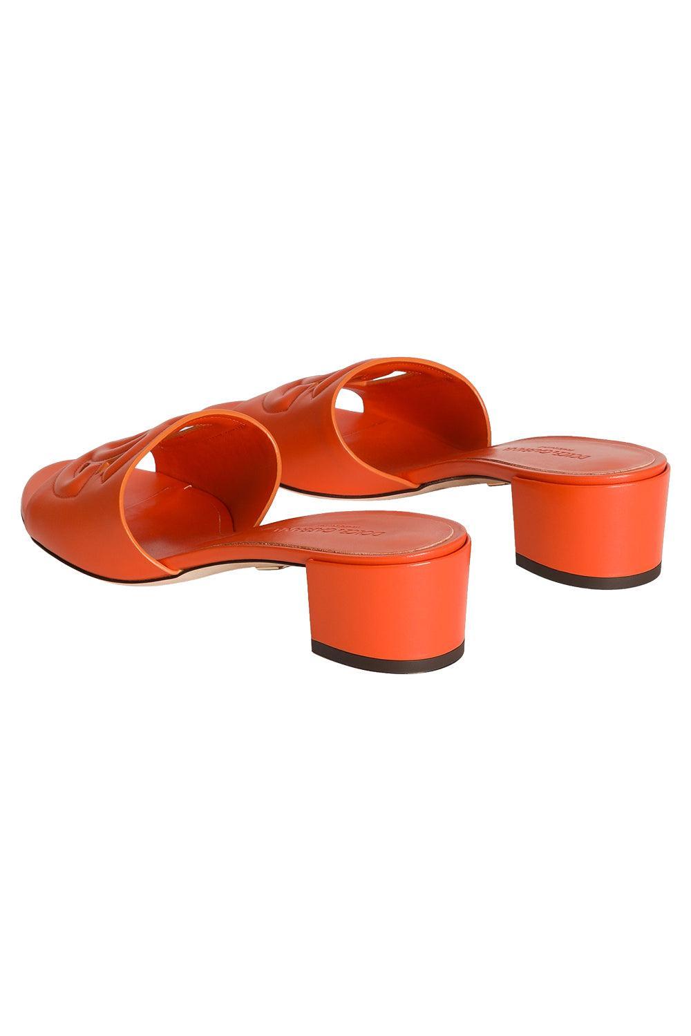 DG Logo Mule 40 - Orange-ORANGE-36-SHOESANDAL-DOLCE & GABBANA