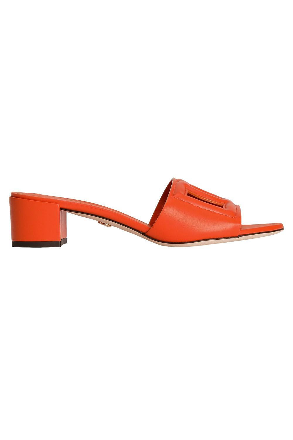 DG Logo Mule 40 - Orange-ORANGE-36-SHOESANDAL-DOLCE & GABBANA