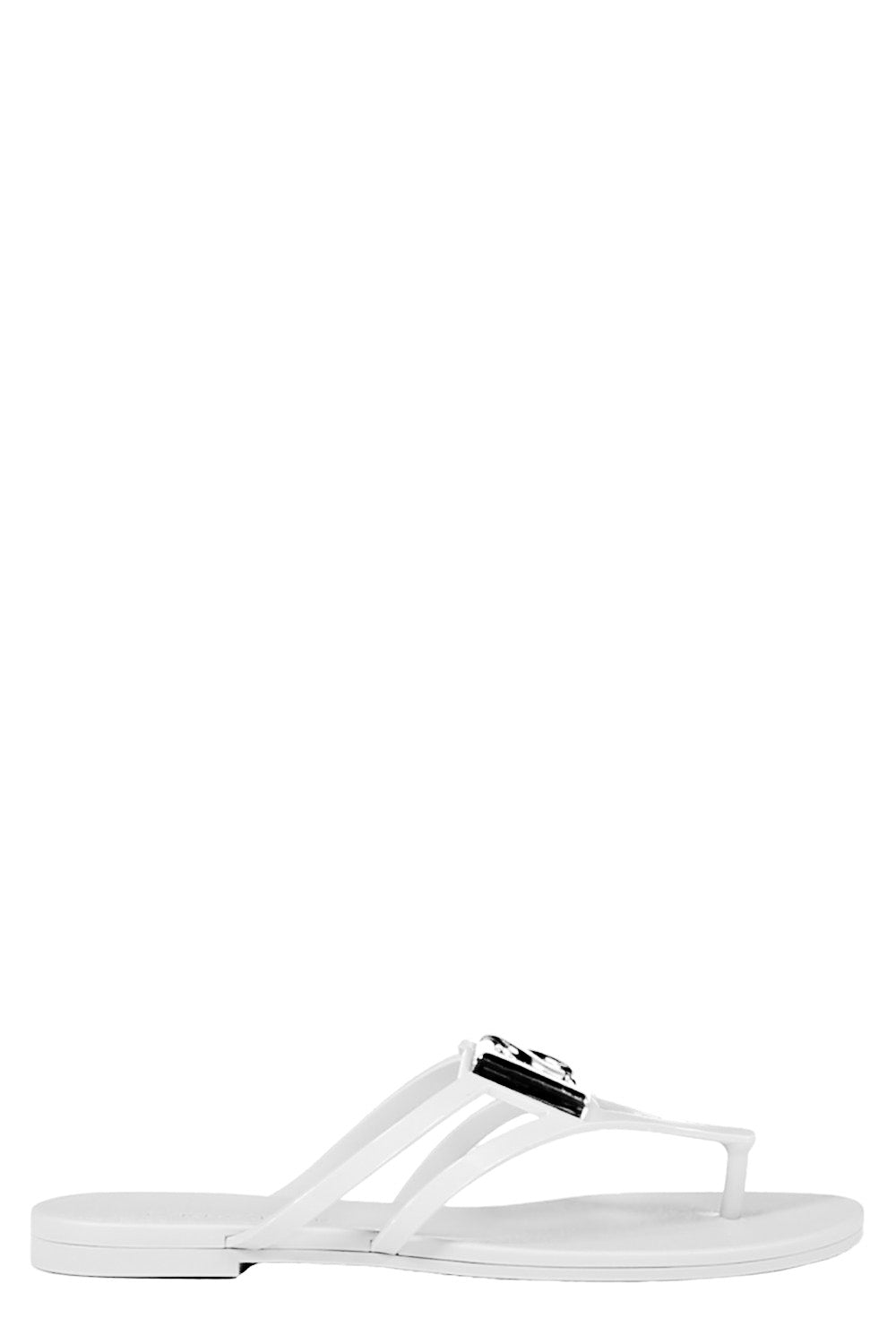 Rubber Thong Sandal - White-WHITE-36-SHOESANDAL-DOLCE & GABBANA