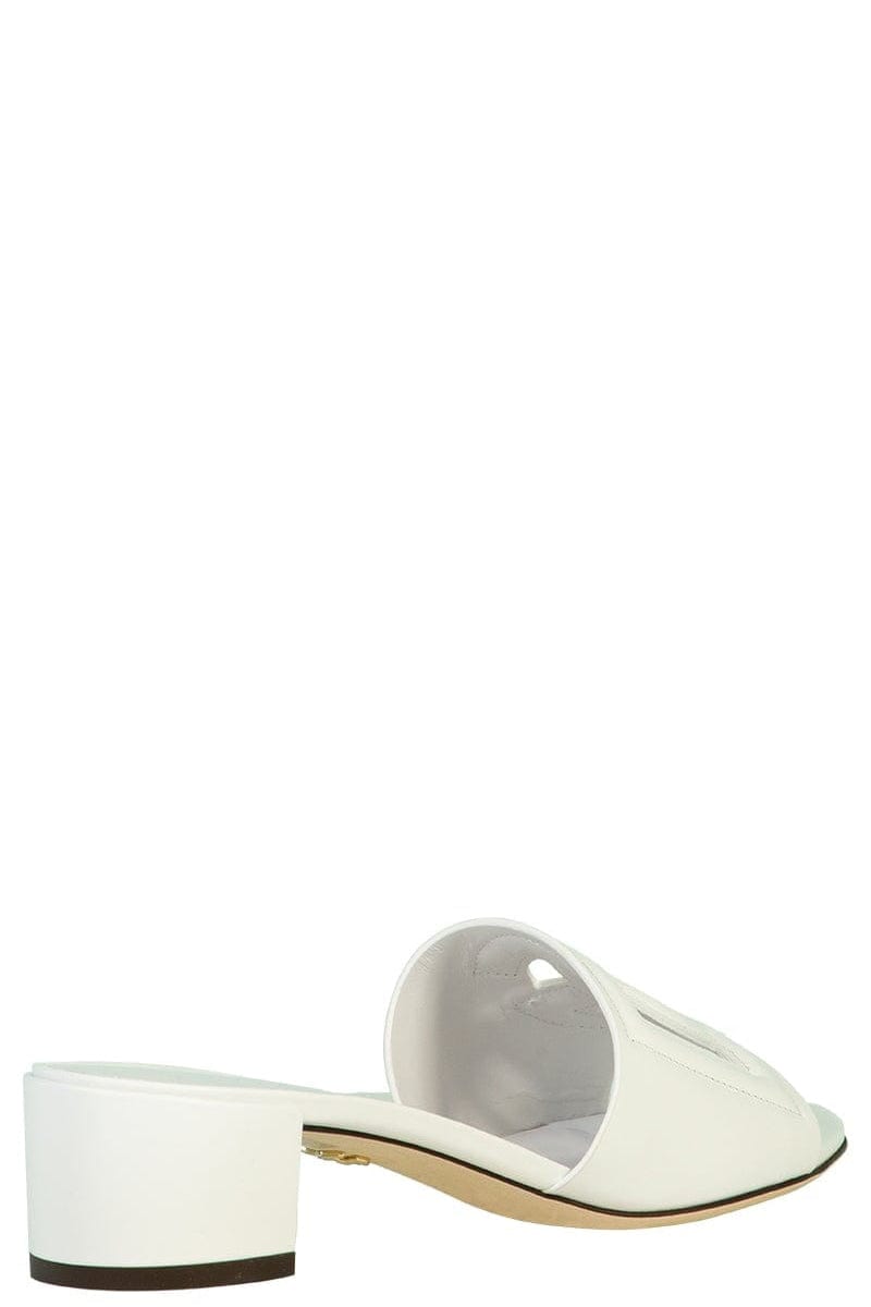DOLCE & GABBANA-Crystal Slide - White-