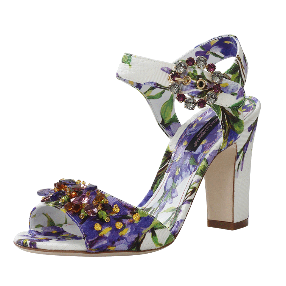 DOLCE & GABBANA-Jewel Toe Wisteria Sandal-