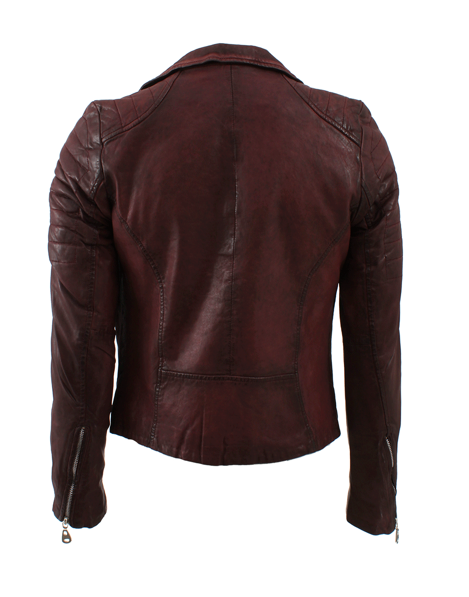 DOMA-Moto Jacket With Double Front Zipper-