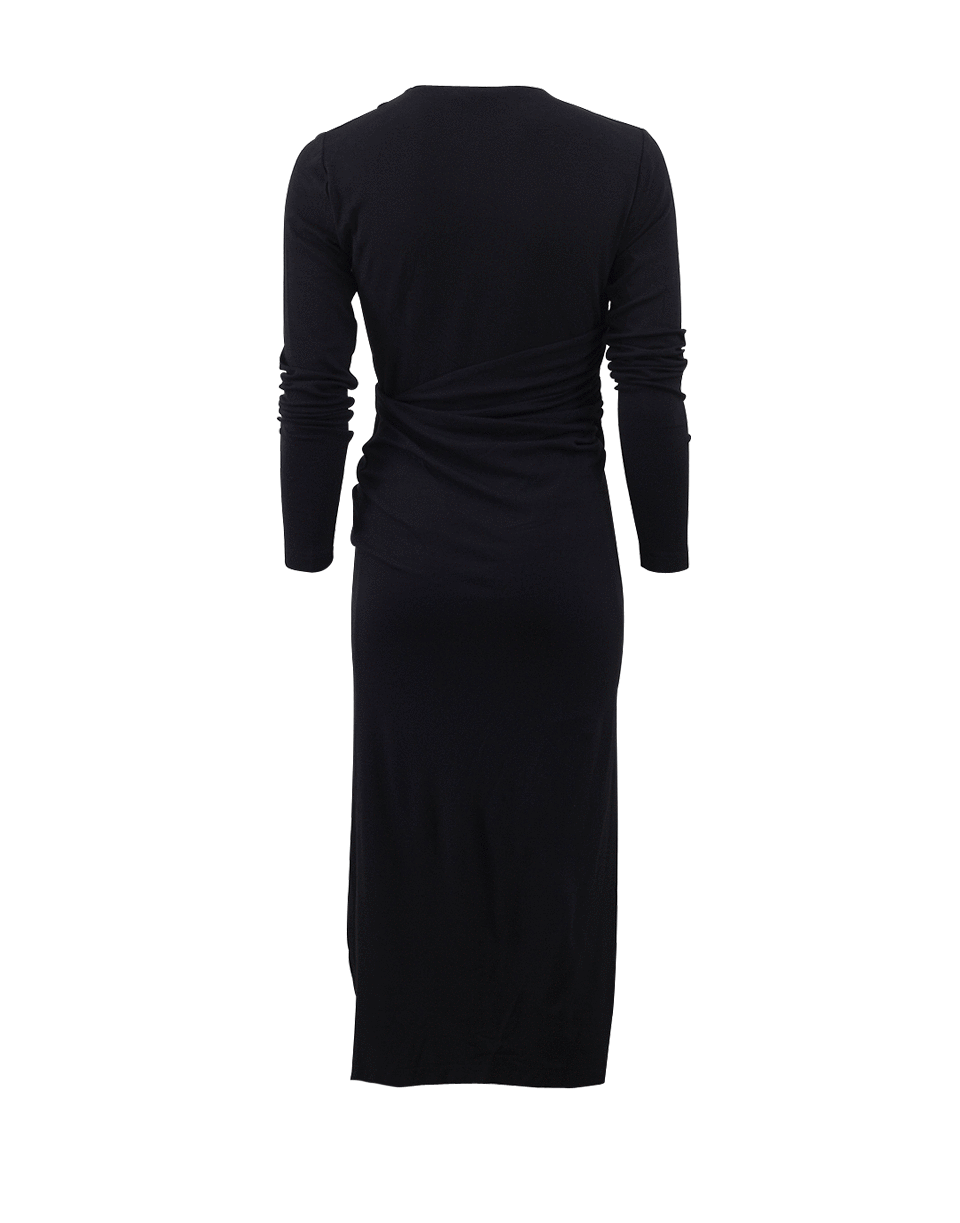 DONNA KARAN-Wrapped Drape Dress-