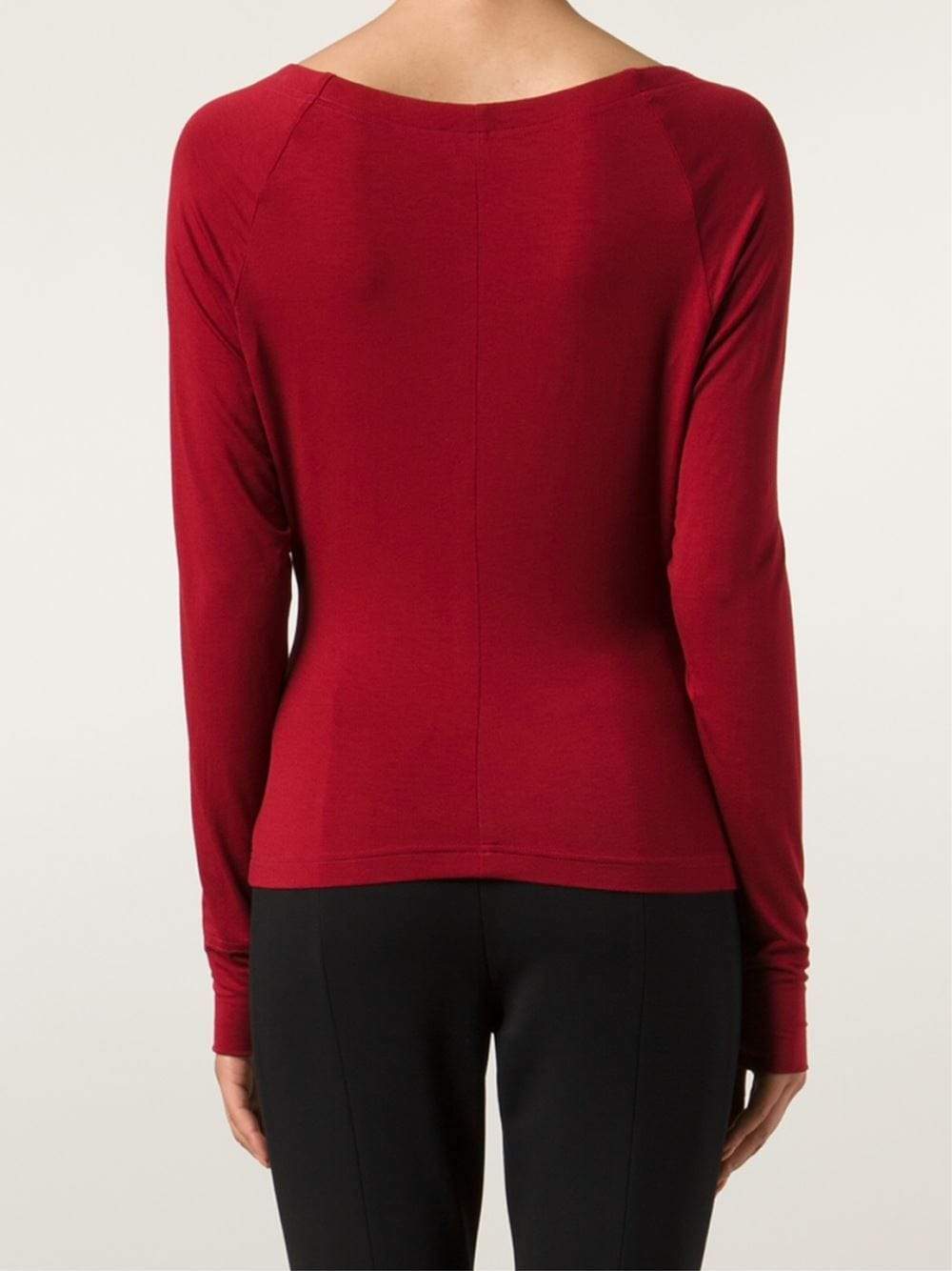 DONNA KARAN-Relaxed Sleeve Top-