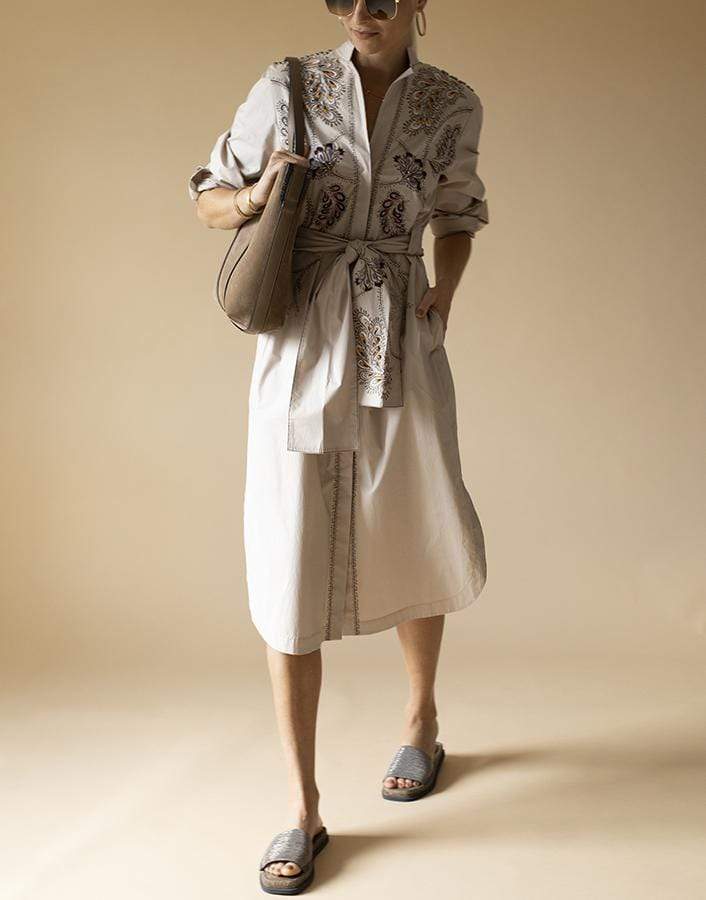 DOROTHEE SCHUMACHER-Poplin Power Tunic Wrap Dress-
