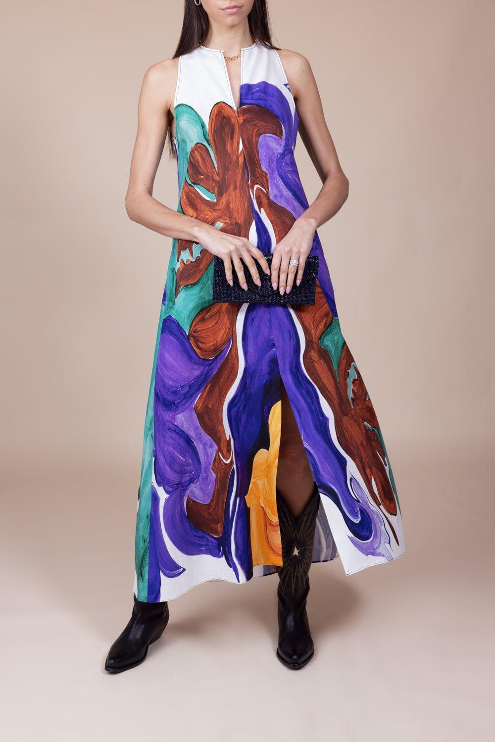 DOROTHEE SCHUMACHER-Rainbow Flames Dress-
