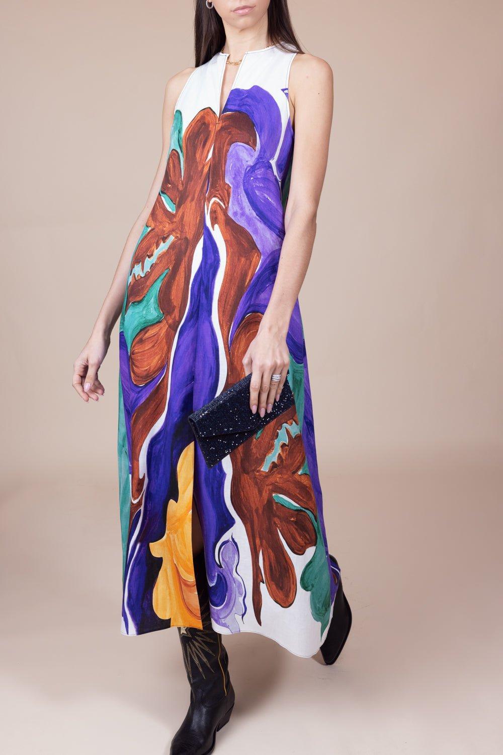 DOROTHEE SCHUMACHER-Rainbow Flames Dress-