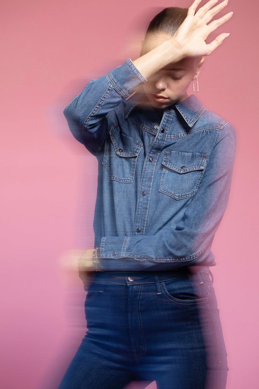 DOROTHEE SCHUMACHER-Denim Romance Blouse-