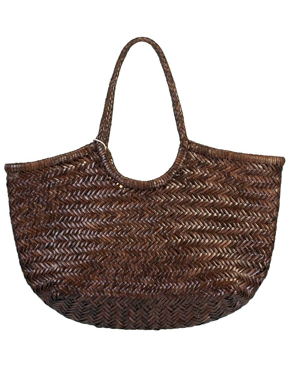 DRAGON DIFFUSION-Nantucket Basket Bag - Chocolate-CHOCOLAT