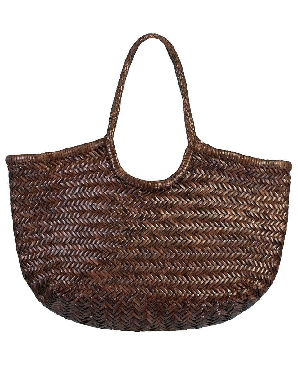 DRAGON DIFFUSION-Nantucket Basket Bag - Chocolate-CHOCOLAT