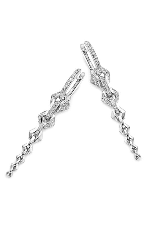 DRIES CRIEL-Flow Earrings IV-WHITE GOLD