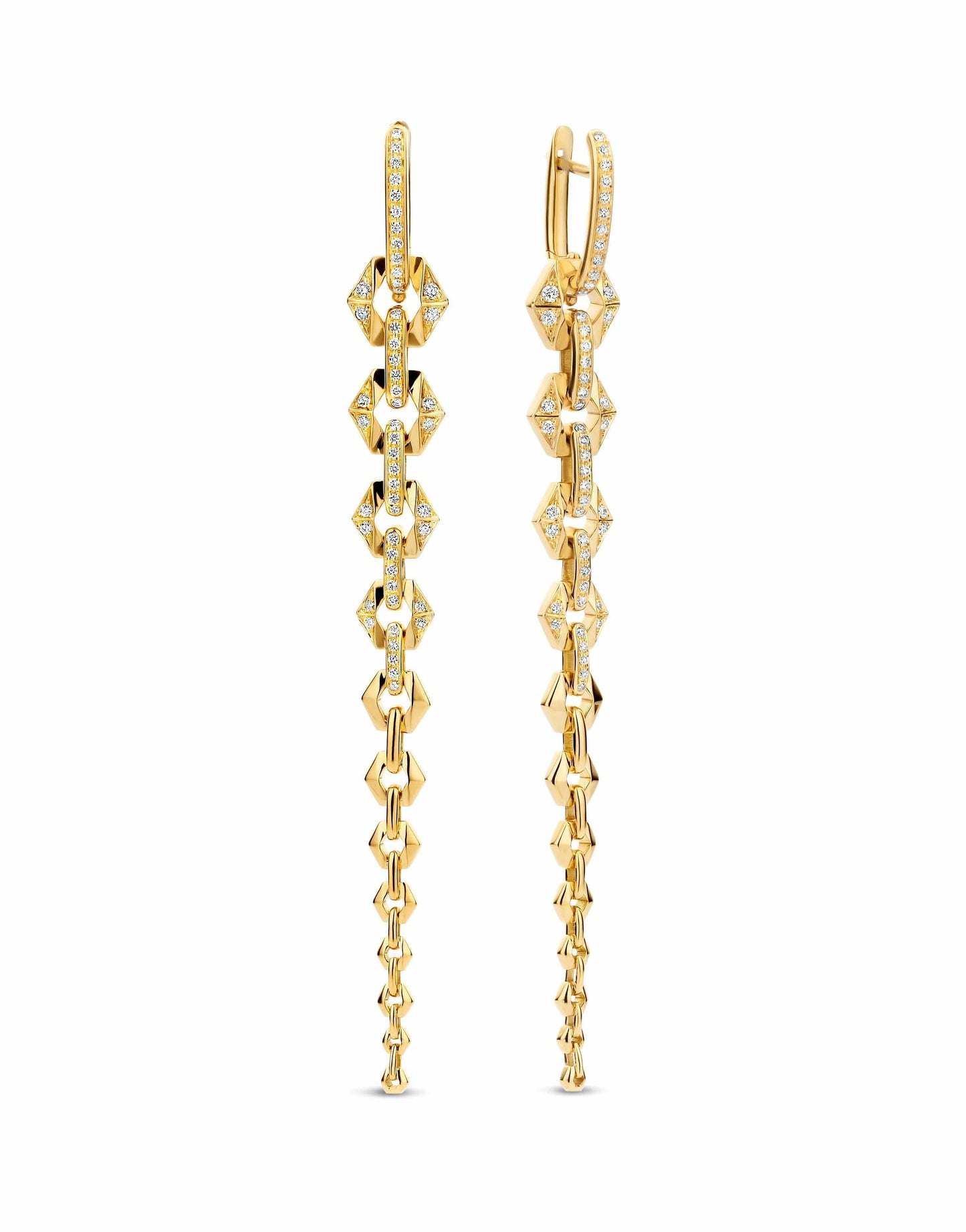 DRIES CRIEL-Bond Flow Earrings-YELLOW GOLD