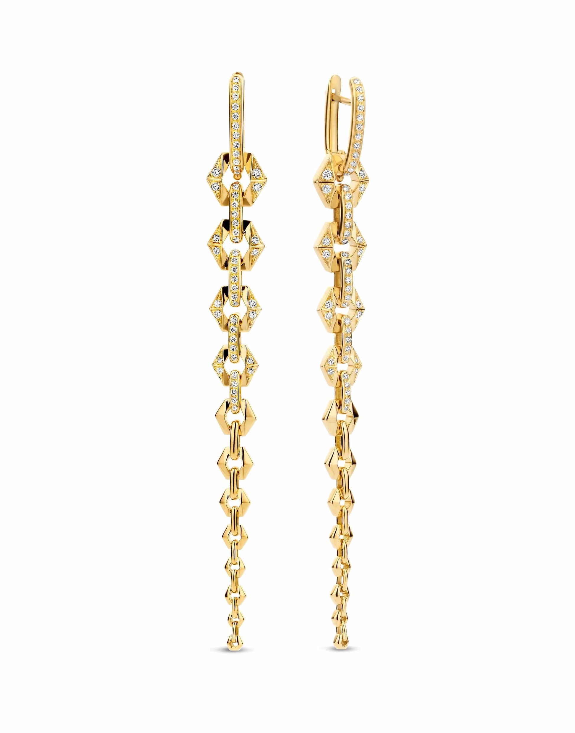 DRIES CRIEL-Bond Flow Earrings-YELLOW GOLD