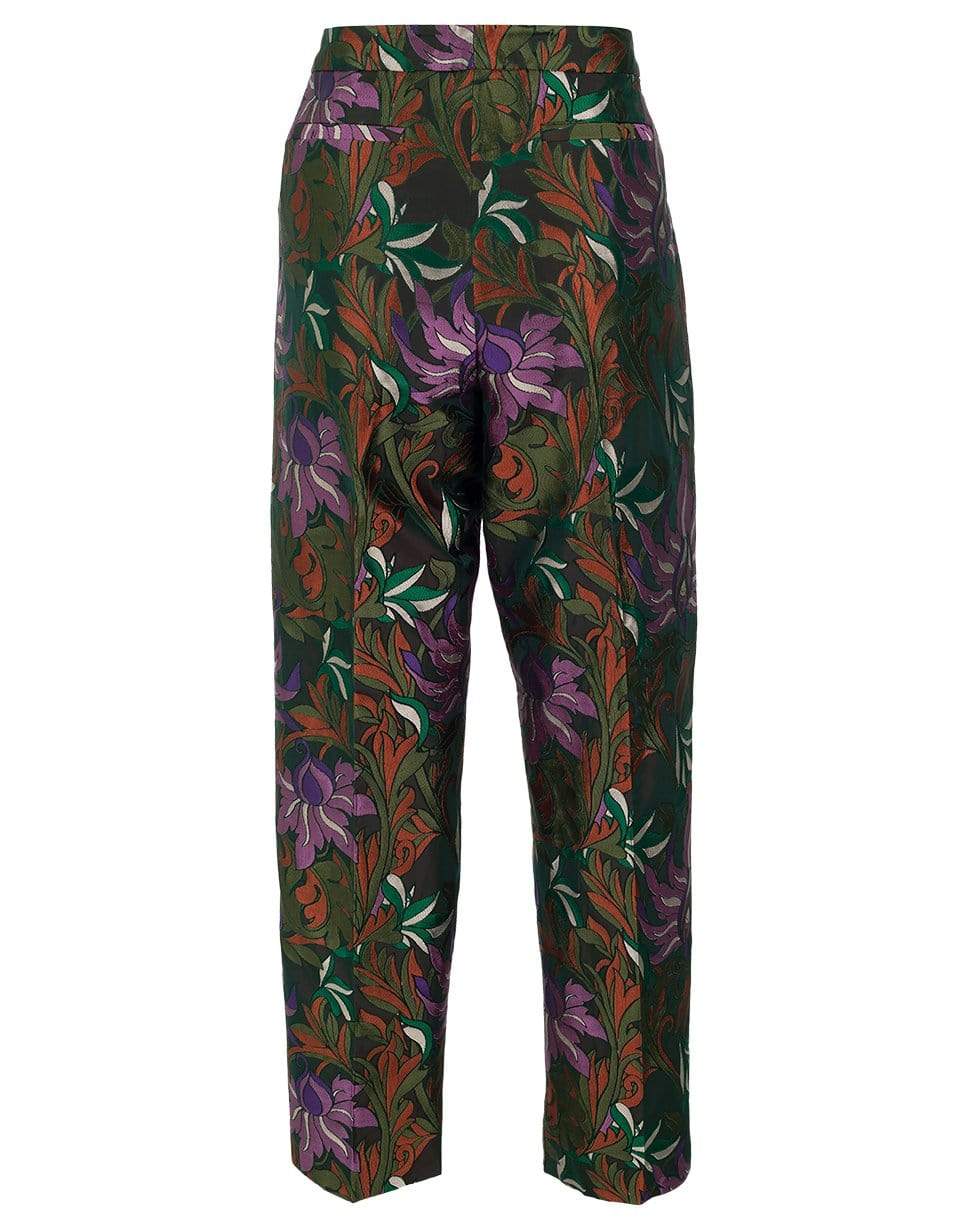 DRIES VAN NOTEN-Poumas Flat Front Floral Trouser-