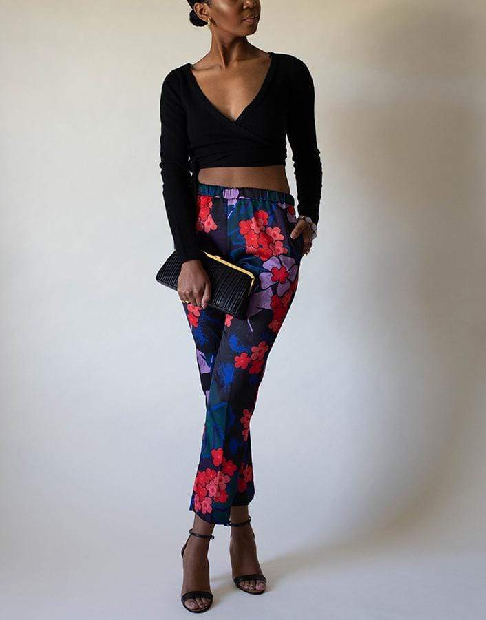 DRIES VAN NOTEN-Palmira Floral Print Pant-