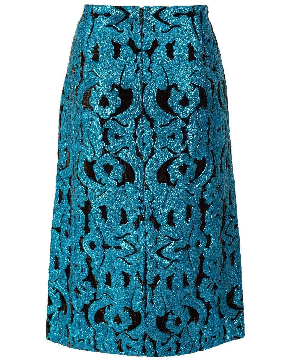 DRIES VAN NOTEN-Salby Embroidered Sequin Skirt-
