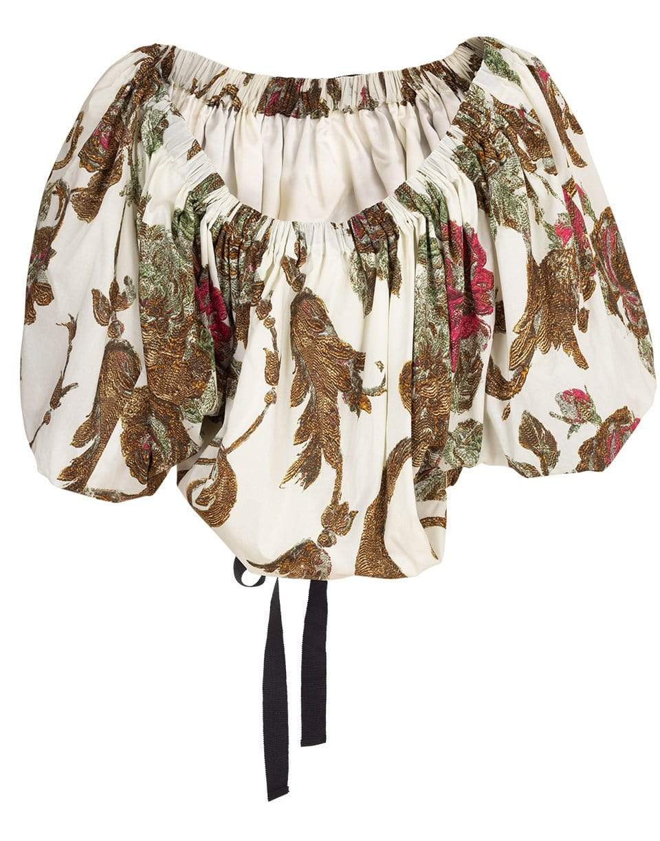 DRIES VAN NOTEN-Cixi Ribbon Off the Shoulder Top-