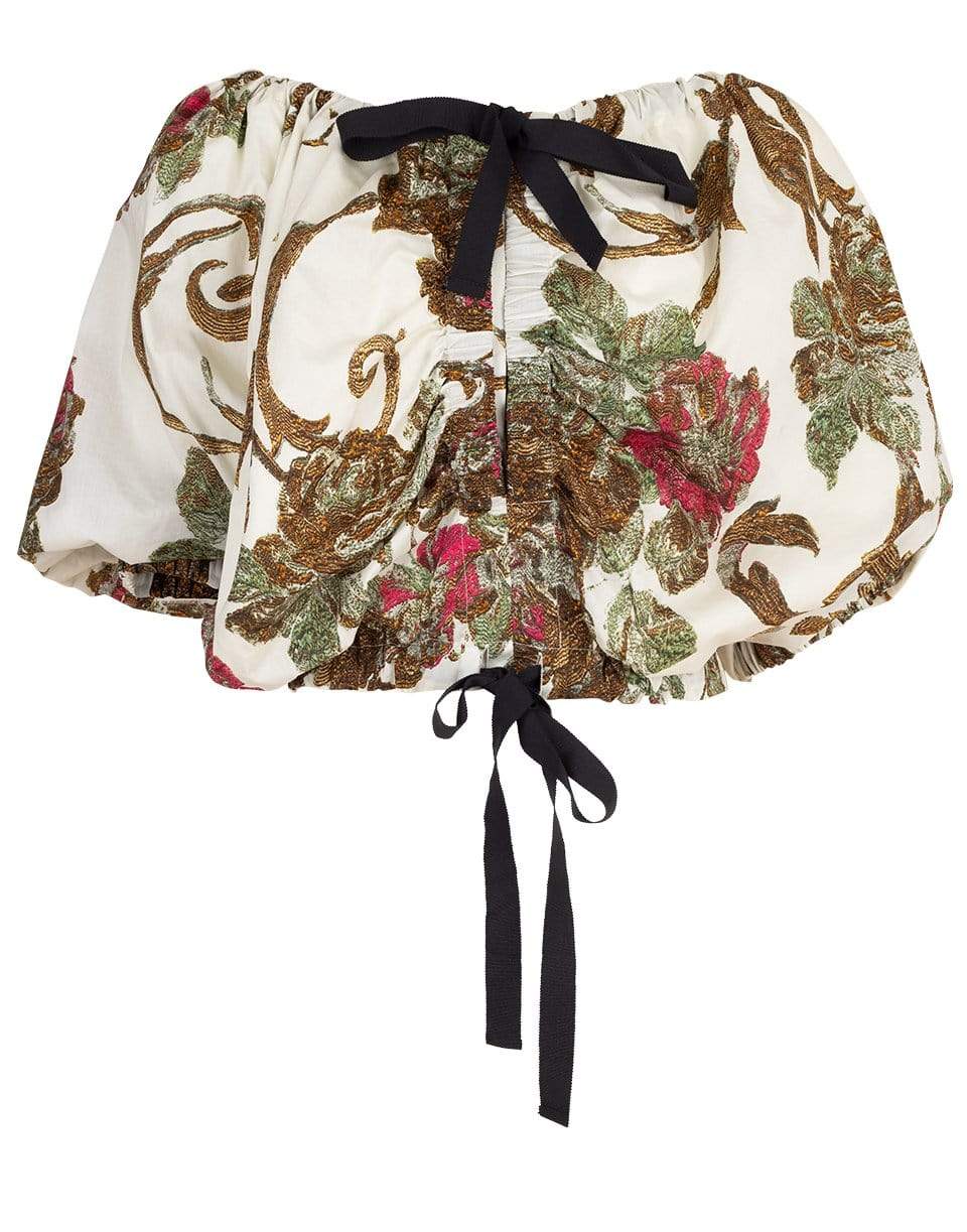 DRIES VAN NOTEN-Cixi Ribbon Off the Shoulder Top-