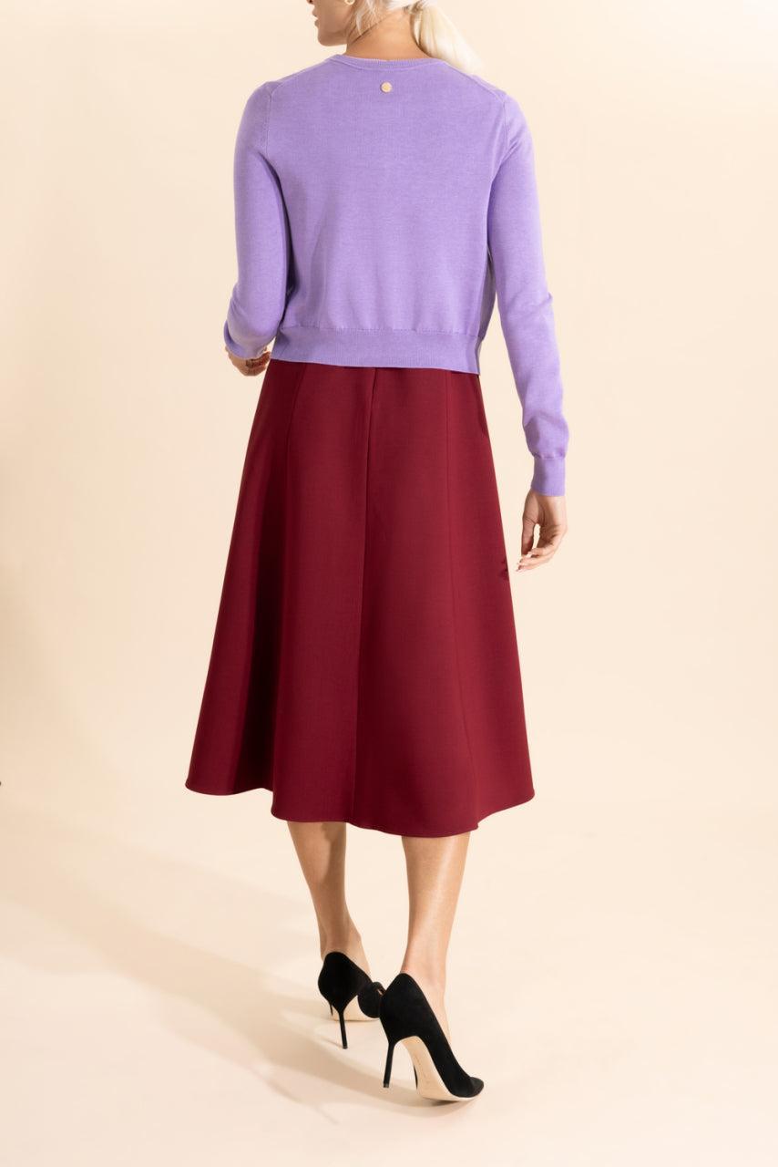 Longsleeve Cardigan-PURPLE-XS-CLOTHINGTOPSWEATER-CAROLINA HERRERA