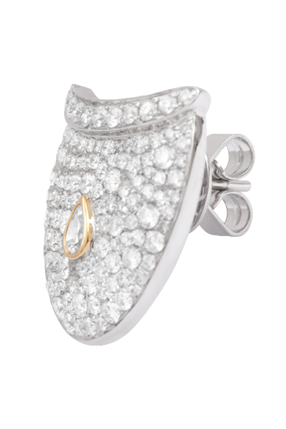Diamond Full Pave Dune Earrings