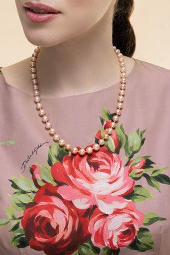 Pink Pearl Affinity Knotted Necklace-YELLOW GOLD-JEWELRYFINE JEWELNECKLACE O-COOMI