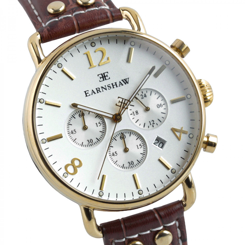 EARNSHAW WATCHES-Investigator Watch-BROWN