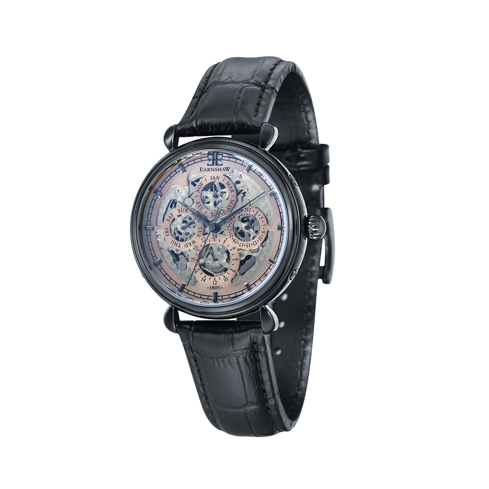 EARNSHAW WATCHES-Grand Calendar Watch-GREY