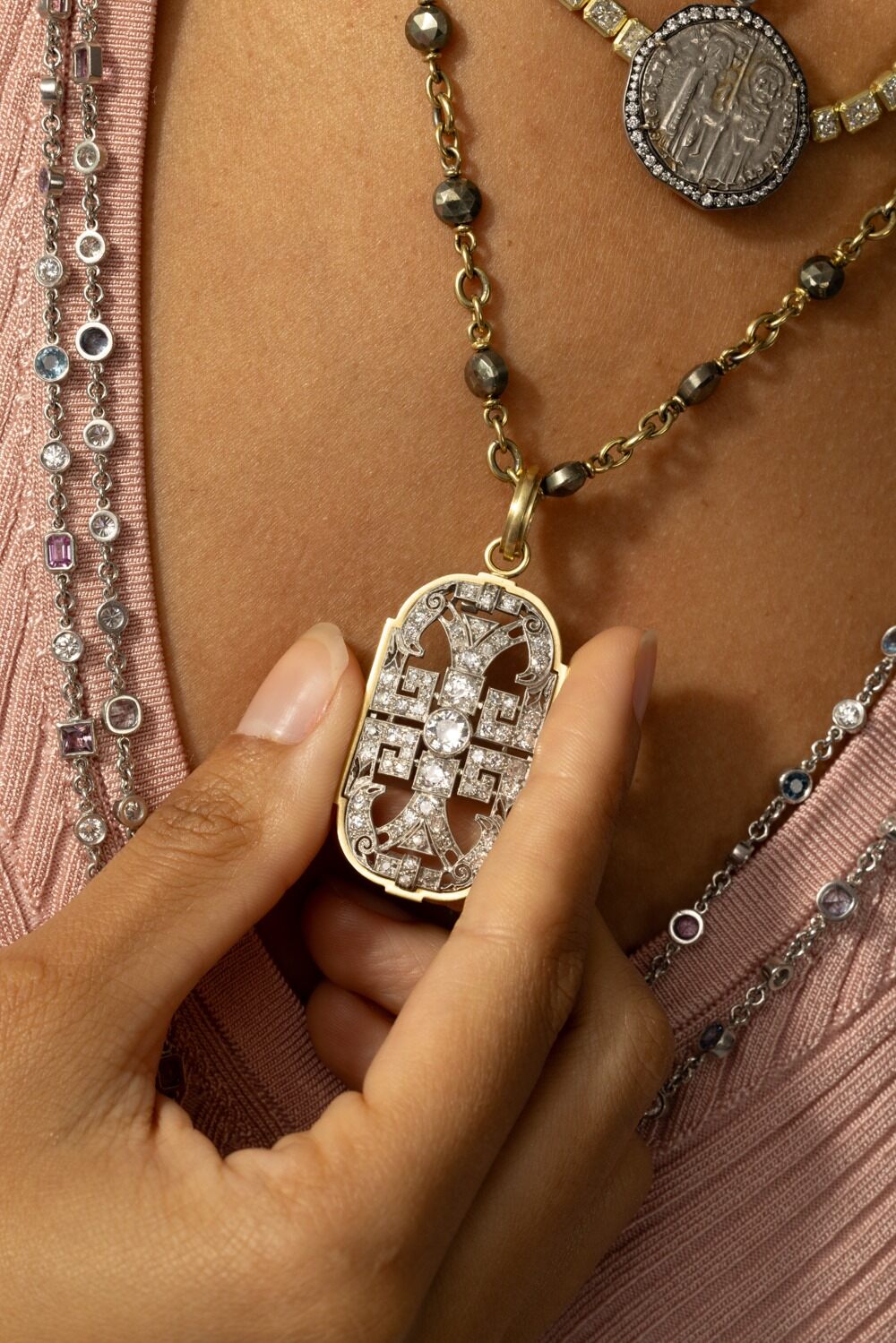 Fame And Fortune Pendant-YELLOW GOLD-JEWELRYFINE JEWELPENDANT-SYLVA & CIE