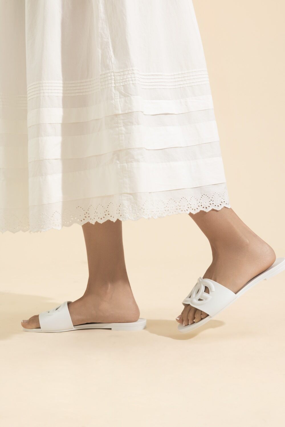 Jelly Sandal - White-WHITE-35-SHOESANDAL-DOLCE & GABBANA