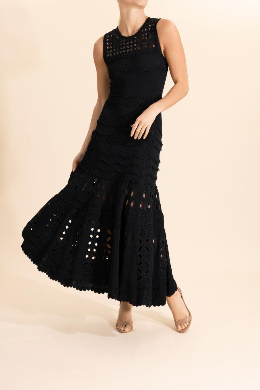 Lakshmi Knit Dress-BLACK-P-CLOTHINGDRESSCASUAL-ULLA JOHNSON