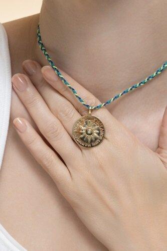 Diamond Sun Pendant-YELLOW GOLD-JEWELRYFINE JEWELPENDANT-CAROL KAUFFMANN