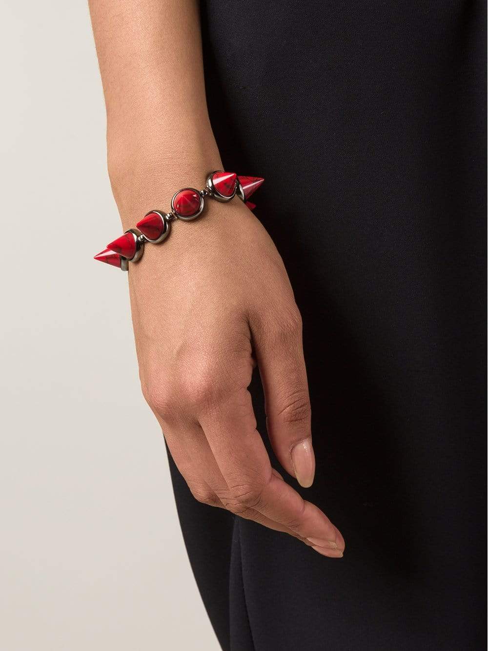 EDDIE BORGO-Gemstone Cone Bracelet-GM/CRL