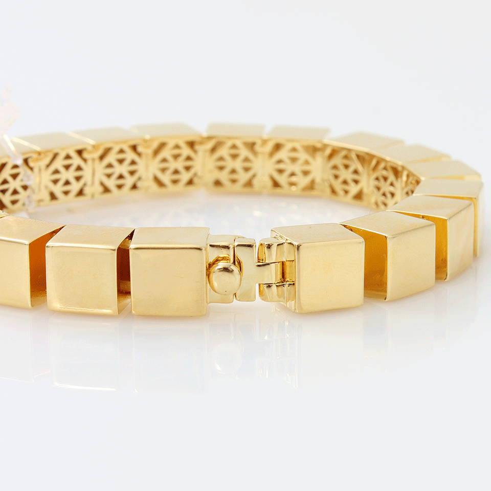 EDDIE BORGO-Small Cube Bracelet-GOLD