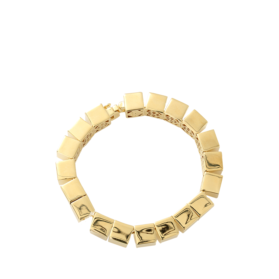EDDIE BORGO-Small Cube Bracelet-GOLD
