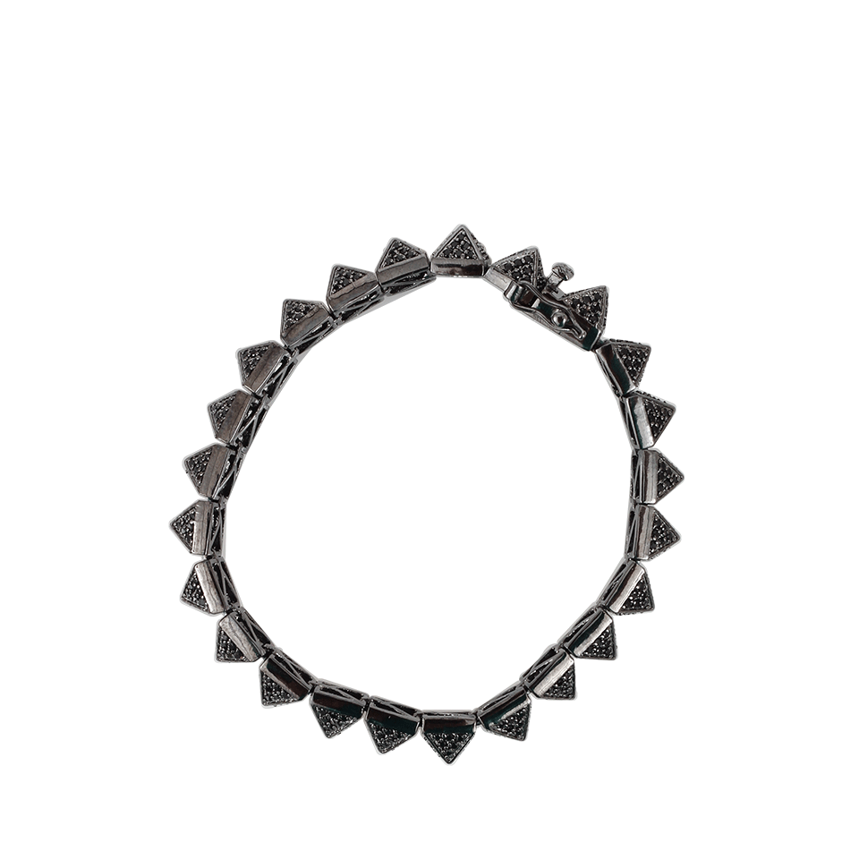 EDDIE BORGO-Small Pave Pyramid Bracelet-GUNMTL